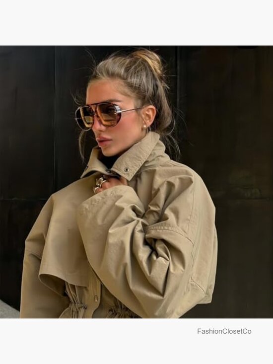 Vintage Oversized Aviator Sunglasses Gold Metal Frame UV Protection main image 5